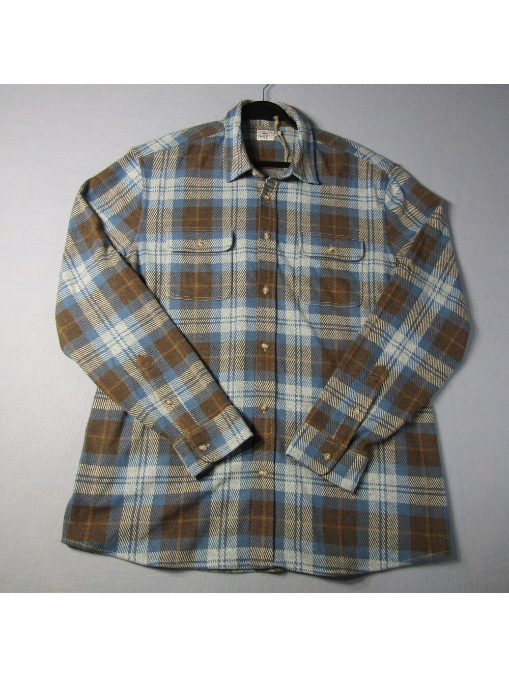 NWT Faherty Legend Sweater Shirt Men's XXL BVI-Bear River Plaid
